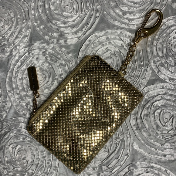 Whiting & Davis Gold Mesh card/coin purse